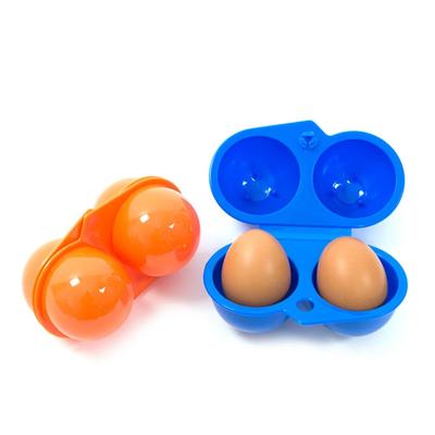1 Stück 2/4 Fächer Outdoor Camping Tischgeschirr Tragbar Camping Picknick BBQ Eierbox Behälter Aufbewahrungsboxen Reise Küchenwerkzeuge