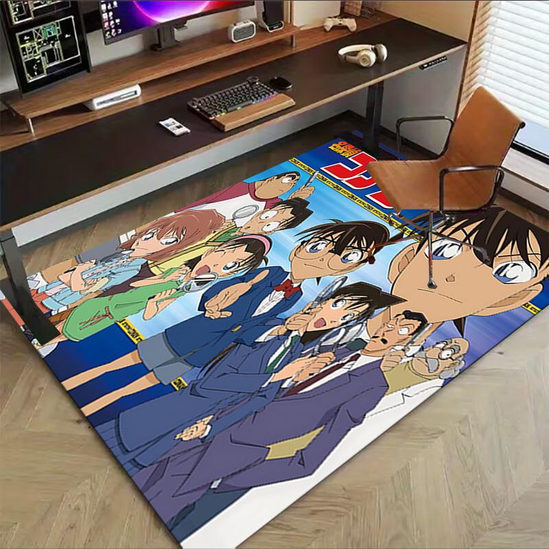1pc Detective Conan Mystery Carpet for Playroom Bedroom Living Room Sofa Home Decor,kids Game Area Rug Non-slip Floor Mat Y72324