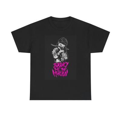 Bring Me The Horizon Grafik T-Shirt Vintage Punk Rock Unisex Schweres Baumwoll-Tee