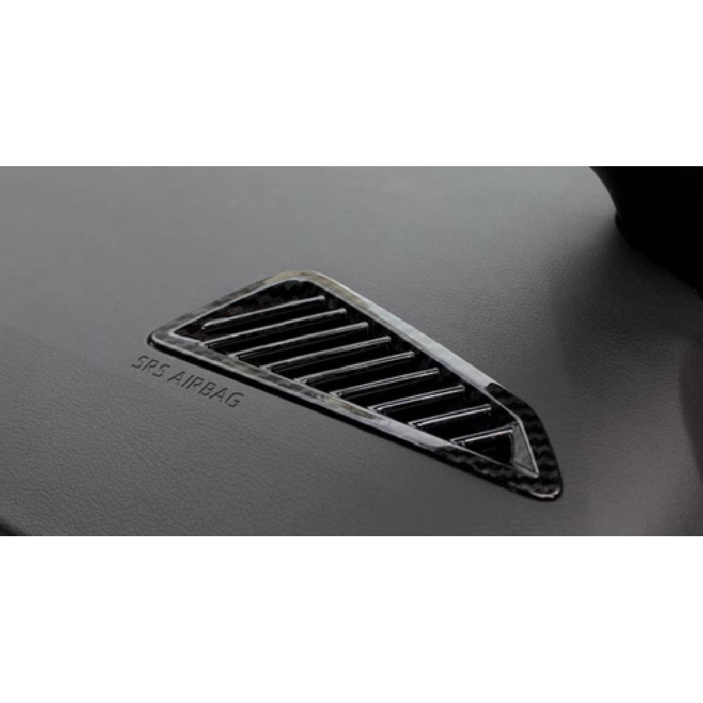 ABS Fiber Front Air Vent Outlet Lid Cover Trim For 20-24 Toyota Corolla Sedan
