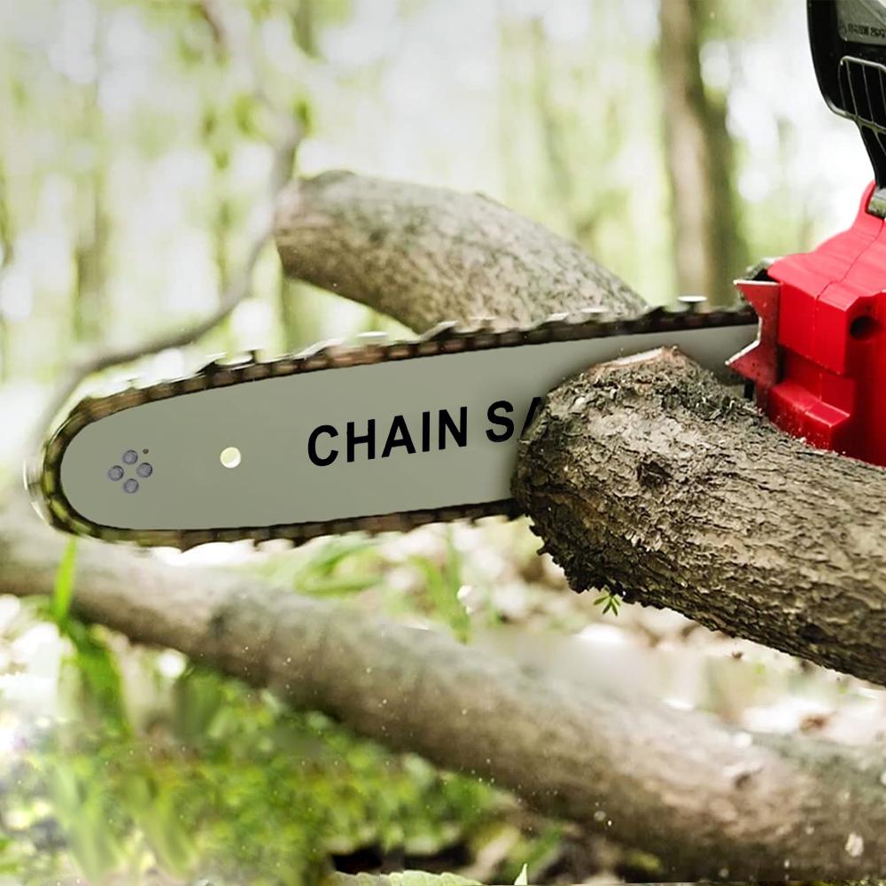 ONEVAN 16 Zoll bürstenlose elektrische Kettensäge, 7980 W, kabelloses Schneidesäge-Elektrowerkzeug für die Holzbearbeitung, Gartenbeschneidung, für Makita-Akku