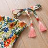 Girls' Floral Chiffon Set Summer New Item for Baby Girls Children's Camisole Top Lace Shorts Two-piece Set