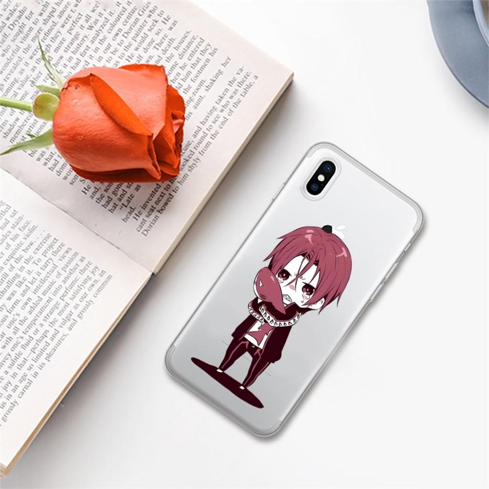 Free anime Phone Case For iPhone 15 14 13 12 11 Pro Max Mini X Xs XR 6 7 8 Plus SE 2020 Transparent Case