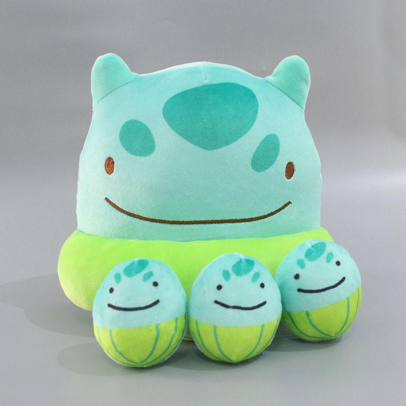 Split Pikachu Pillow Plush Charmander Squirtle Bulbasaur Gift Decoration
