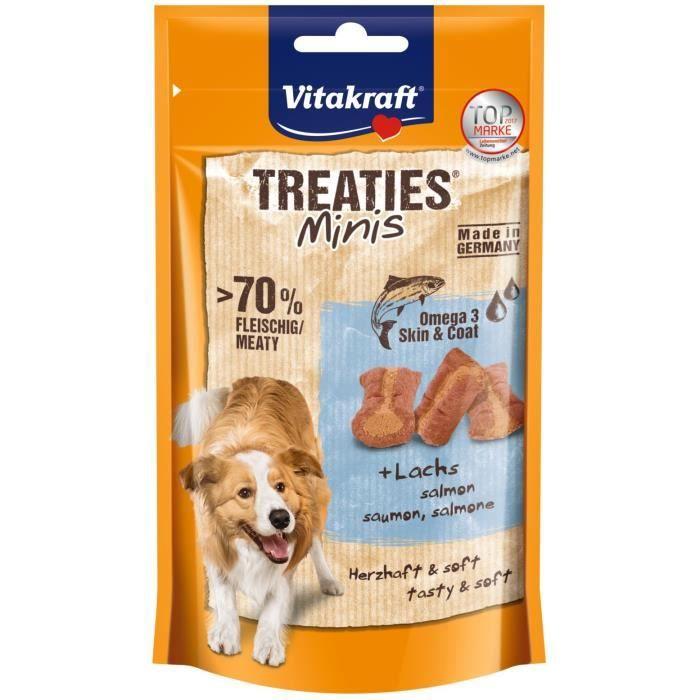 Friandises Treaties mini saumon + Omega 3 pour chien - VITAKRAFT - 48 g