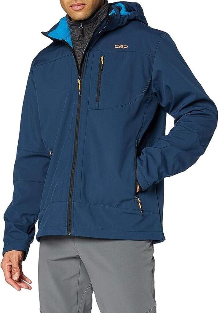 CMP Softshell Jacket with Removable Hood (3A01787N) Men's Softshell Jacket with Detachable Hood (3A01787N) Bluestone