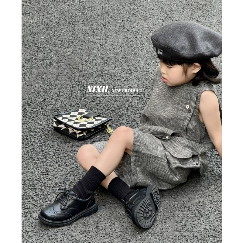 Autumn New Children's Preppy Leather Shoes Leather British Style Children's Shoes for Boys and Girls Students Performance Shoes