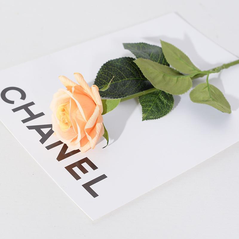 Silk Rose Single Artificial Flower For Wedding Decor And Interior Enhancement