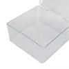 Kosmetik-Aufbewahrungs-Organizer-Box Behälter mit Klappdeckel Staubdicht Große Kapazität Platzsparend Transparente Kunststoffbox Transparent