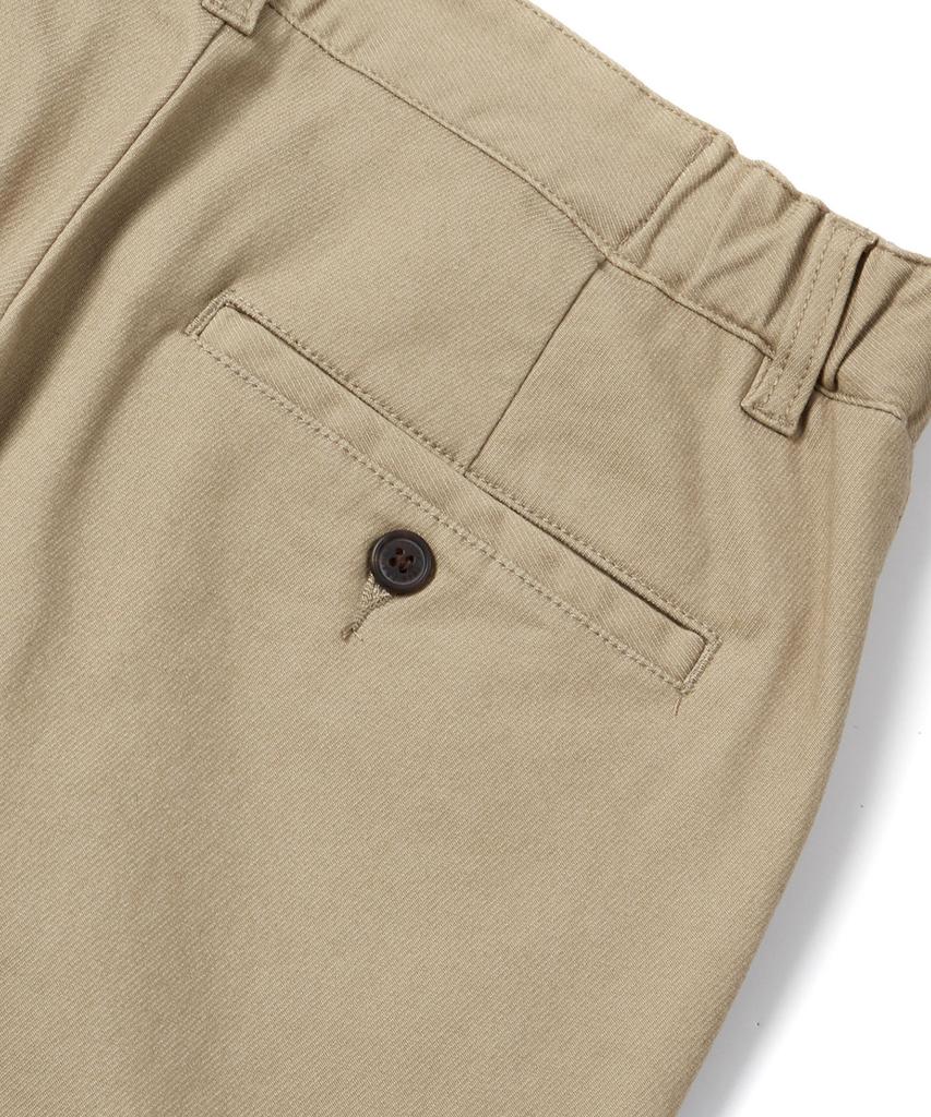 KULTE Men'S Fleece-Lined Elastic Waist Chino Pants Beige