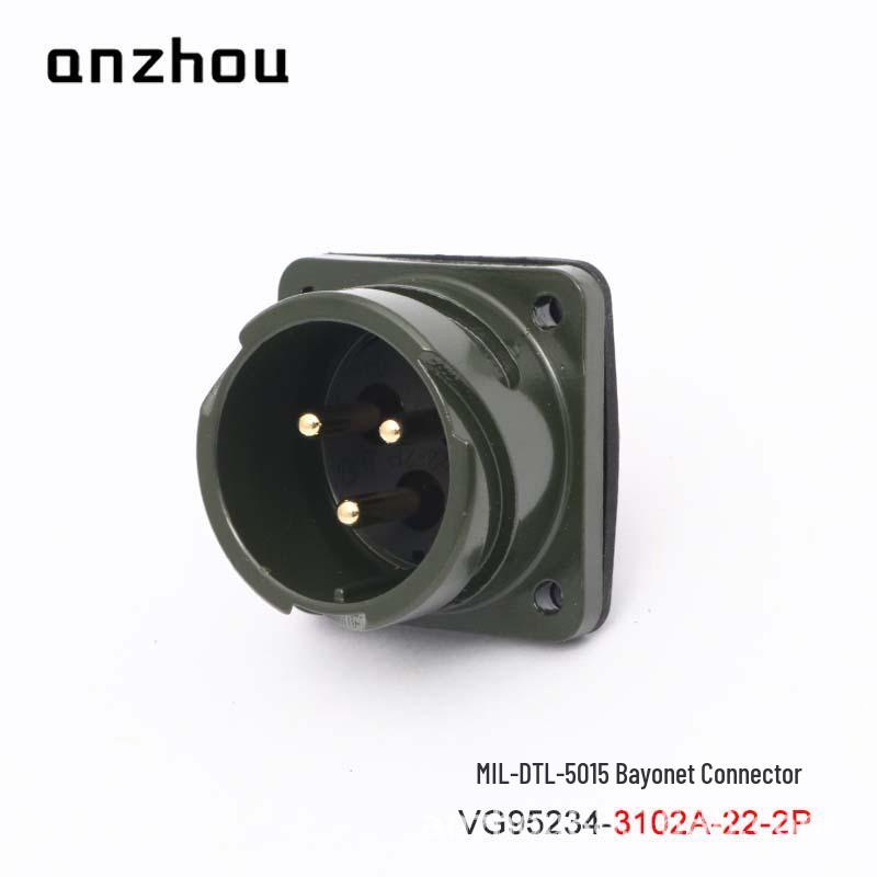 American 3-Core Military Standard Aviation VG95234-22-2P Bayonet Connector CA08COME-22-2S