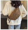 Leopard Print Large Capacity Canvas Crossbody Dumpling Bag - Casual Summer Shoulder Bag.