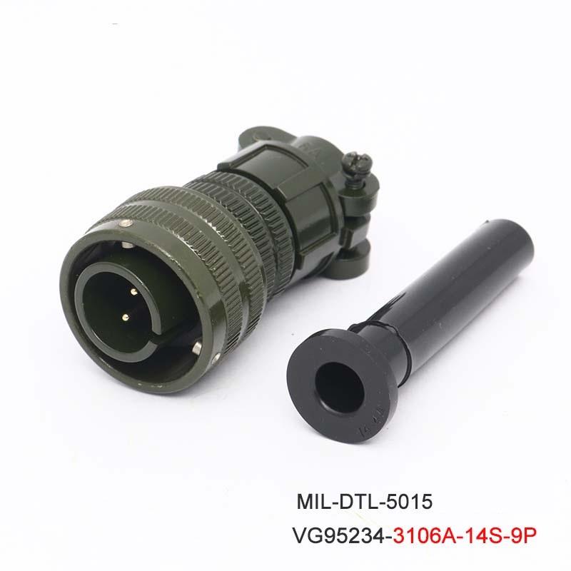 14S-9S 14S-9P Aviation Plug Servo Motor Connector MIL-DTL-5015 VG95234 MS3108A MS3106A MS3102A MS5015 MS3100A MS3101A 14-9S 14-9