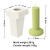 8-36cm Große Vasenförmige Kerze Silikonform Gestreifte Römische Säule Kerze Silikonform Tischlampenförmige Harzform Gipsform