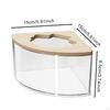 Hamster Sand Bath Container Bathroom Shower Hideout Toilet Bathtub Box for Small Animals