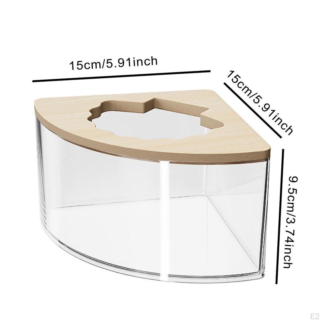 Hamster Sand Bath Container Bathroom Shower Hideout Toilet Bathtub Box for Small Animals