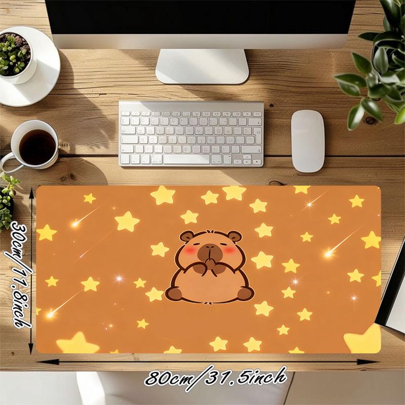 Bear Stars Xl Gaming Mouse Pad Nonslip Rubber Base Stitched Edge Waterproof Desk Mat For Pc Laptop Gamer Office Computer Accessories C92798