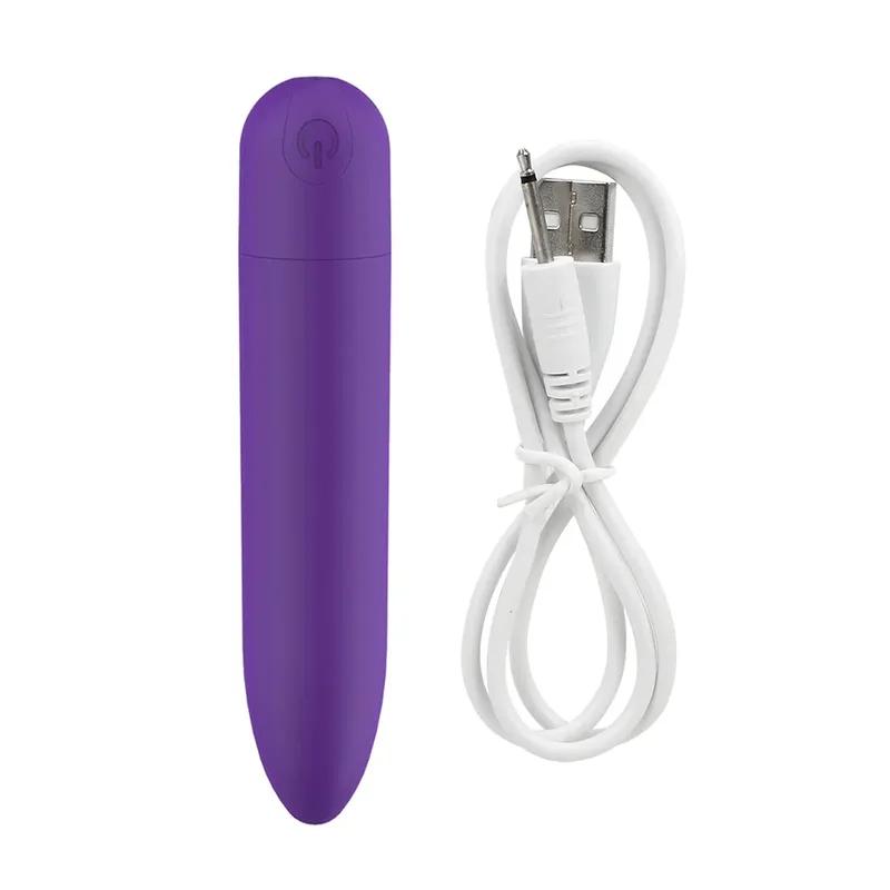 Mini Bullet Vibrator Sex Toys for Women 10 Speed Strong Vibration USB Rechargeable G-spot Massager Adult Toy