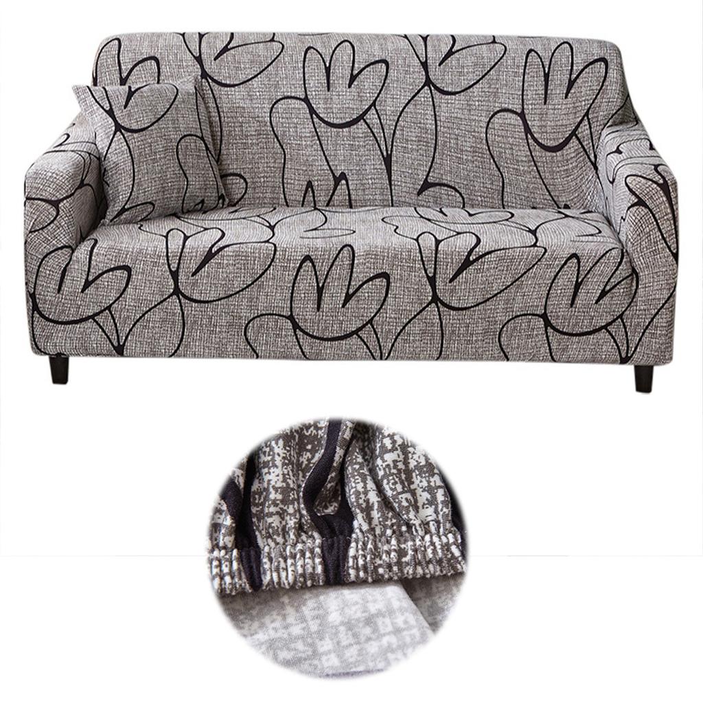 Non Slip Elastic Printing Dustproof Slipcover Sofa Cover Cushion Cover