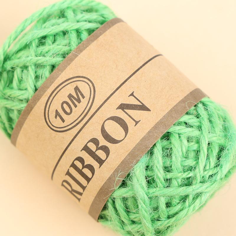 Decorative 3-Strand Colored Hemp Rope Diy Handmade Accessories | Hang Tags | Special For Photo Walls | Woven Natural Jute 10 Meters