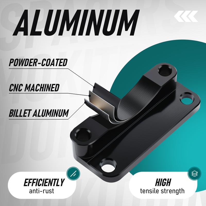 Front Fender Spacer Bracket Relocator Kit for Harley 1993-2013 Touring Road King Road Glide Street Electra Glide 21" Wheel