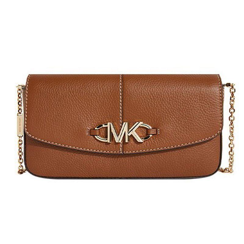 Michael Kors Borsa a mano classica in pelle tinta unita da donna a spalla Marrone 30T1GZYC3L-LUGGAGE
