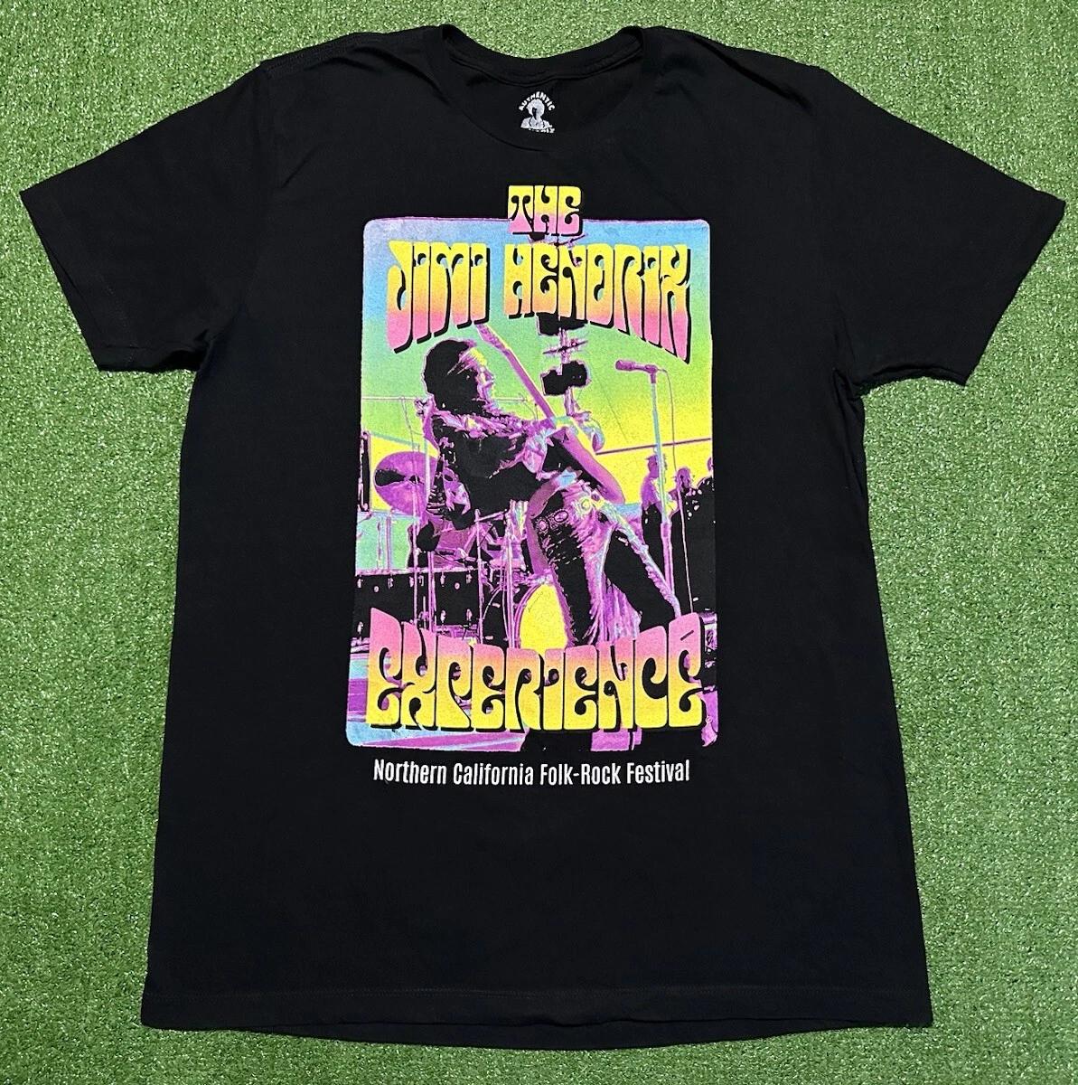 Jimi Hendrix Experience 1969 California Festival T Shirt Adult Size Large 2XL
