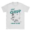 The Clash Koncert w Londynie Koszulka z motywem punkowym Luźny krój Bawełna Unisex Streetwear Góra Koszulki z grafiką Koszulka Harajuku