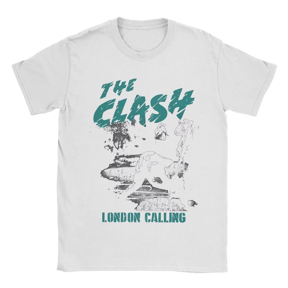 The Clash Koncert w Londynie Koszulka z motywem punkowym Luźny krój Bawełna Unisex Streetwear Góra Koszulki z grafiką Koszulka Harajuku