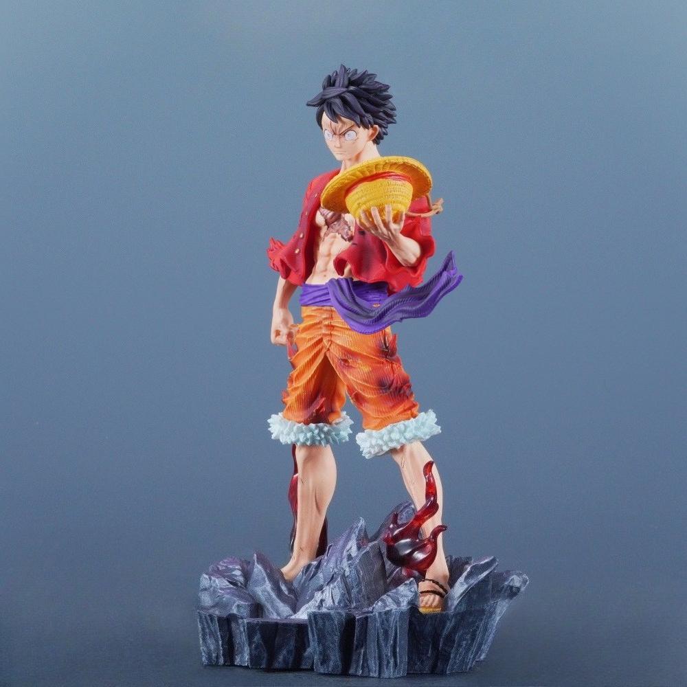 24cm/9.45in Anime ONE PIECE Figure Monkey D Luffy Action Figures Pvc Statue Desktop Ornamen Collection Model Toys Gifts