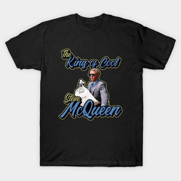 

Men Black Print T-shirt The King Of Cool No-Cut Transfer Paper Print Cotton Tshirt 2XL