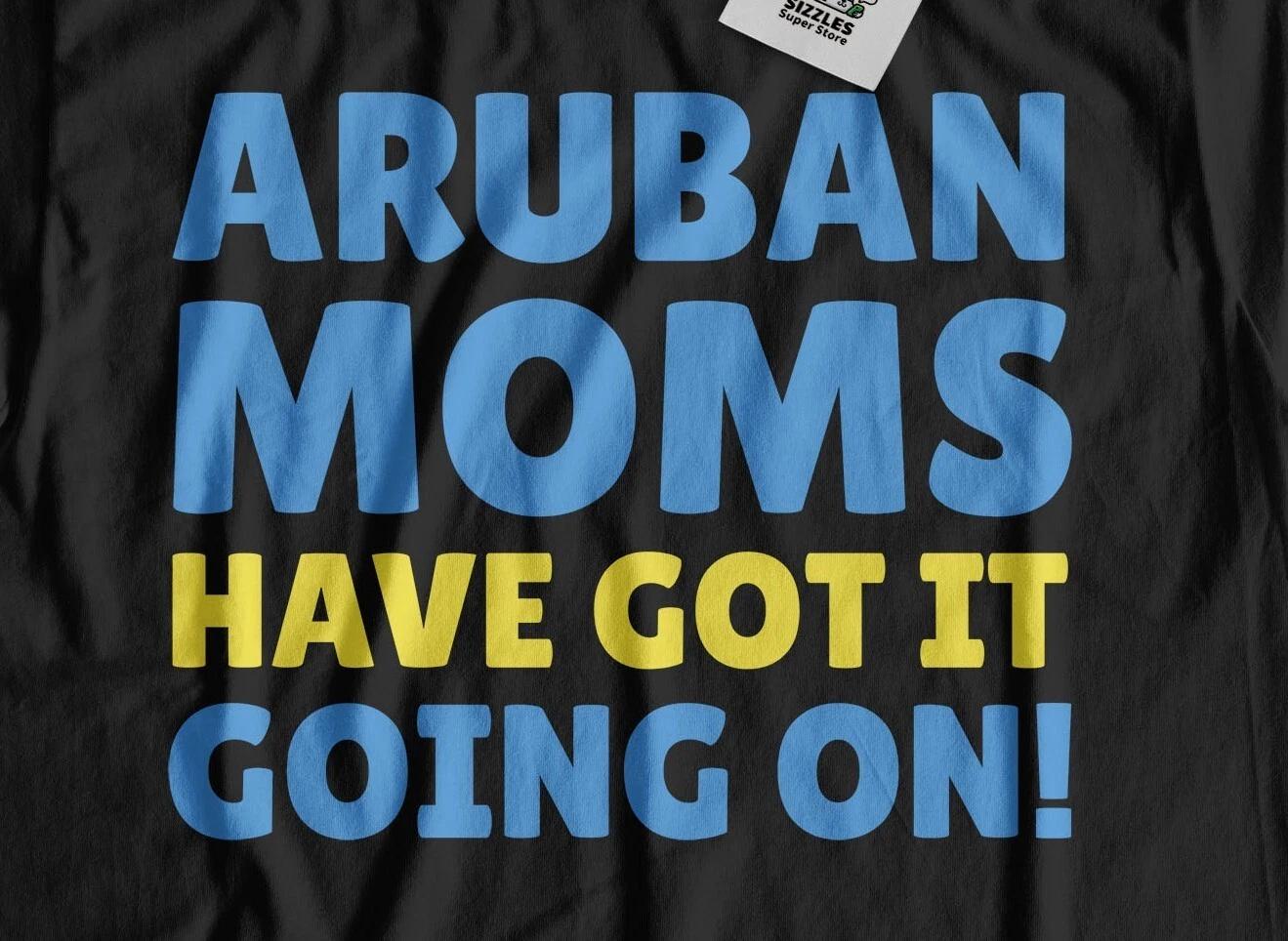 Funny Aruba Mom T-Shirt Caribbean Aruban Mothers Day Gifts 2XL