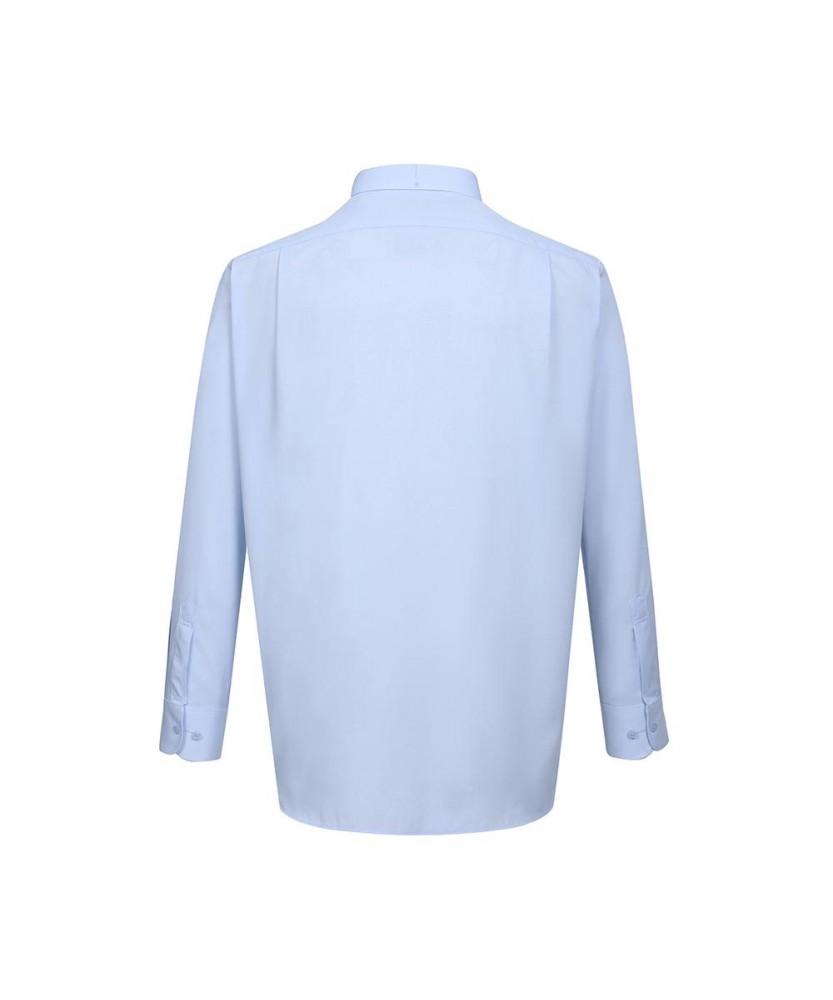 Dagseusyeocheu Poly Blend No-Care Solid Pattern Shirt_Dls1Shdl113B1