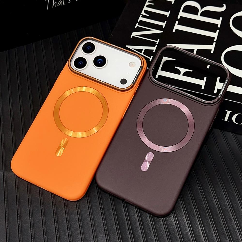 Luxury For Magsafe Solid Color Matte Magnetic Wireless Charge Case For iPhone 17 15 14 13 11 12 16 Pro Max Hard Bumper Cover