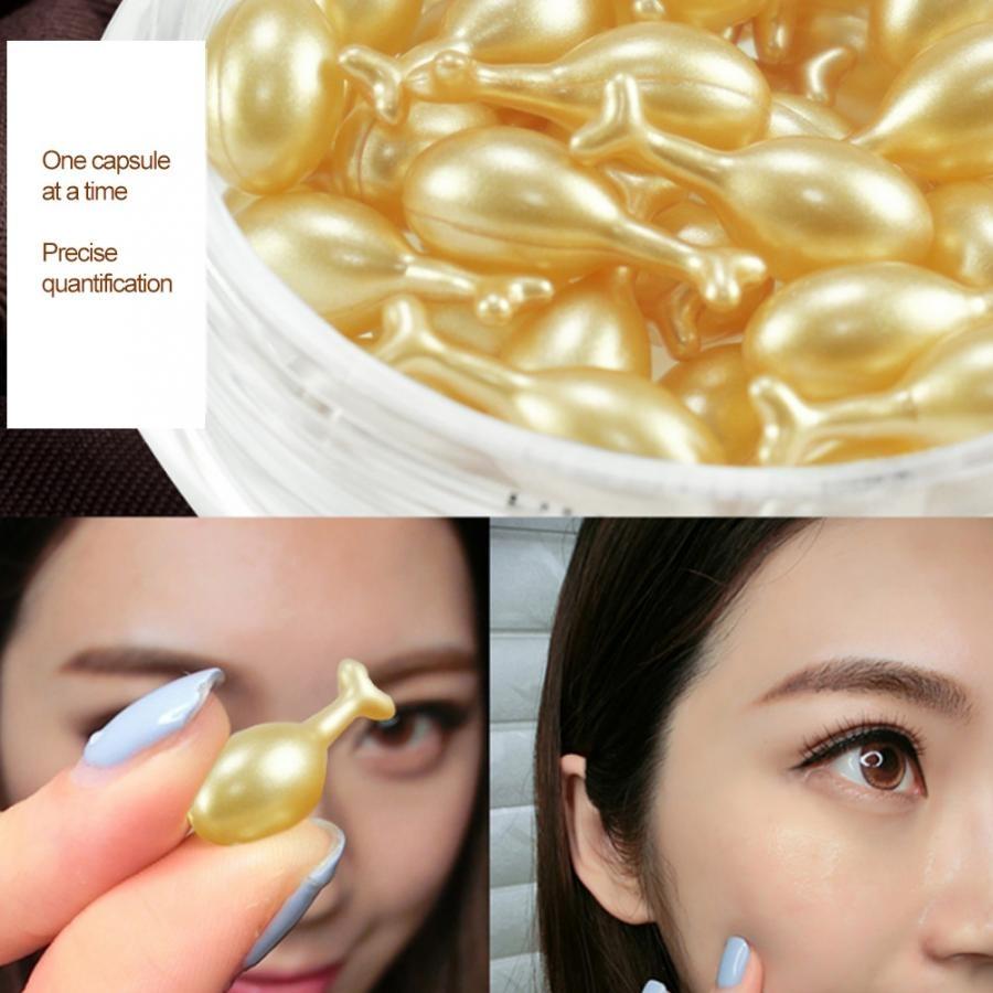 30 τμχ Placenta Gold Capsule Essence Moisturizing Face Essence Anti Aging Whitening Ενυδατικός Αντιρυτιδικός ορός προσώπου