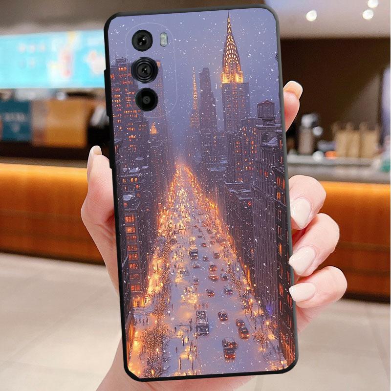 

Phone Case For Motorola Edge 50 40 Pro 60 50 40 30 Ultra Neo Fusion Moto G Play G Stylus G Power G Winter Snow Light Sceneary Moto Edge 60 Fusion