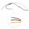 2Pcs 60cm Car LED Turn Signal Strip White+Yellow Guide Light Strip For Headlight