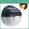 Luminária de Parede Solar Meia Lua Para Jardim Com Design à Prova d'Água Para Decoração Externa