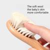 Baby Comb Wool Brush Set Beech Comb Cleaning Comb Bath Brush Combination
