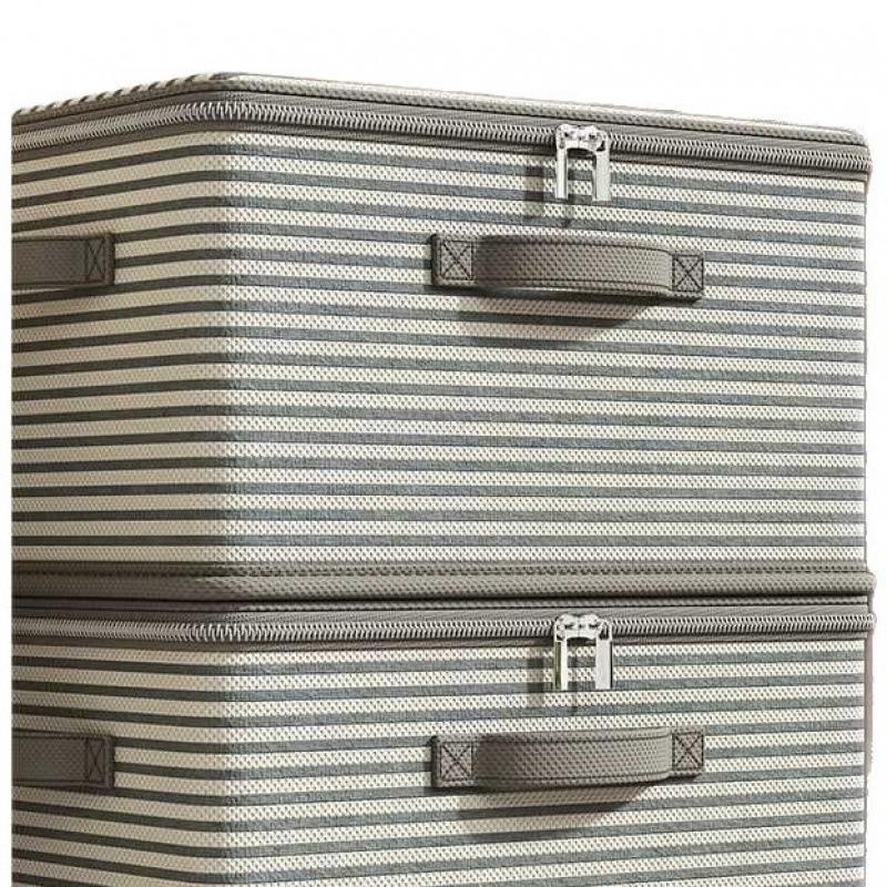 Large Capacity Foldable Fabric Storage Box for Clothes and Quilts