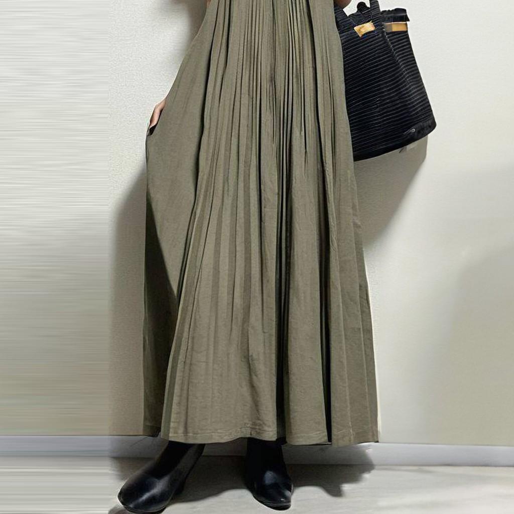 In-Stock 2024 Japanese Summer Pleated Slip Dress