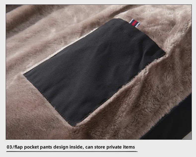 Autumn/Winter 2024 Men's Thickened Velvet Jackets for Middle-Aged and Elderly: Warm and Fashionable.