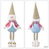 Festival Telescopic Christmas Doll with Extendable Legs Santa/Snowman Figure for Home Display Yuletide Table Decoration