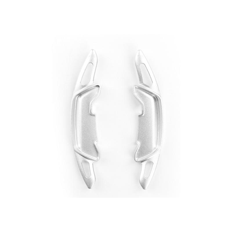 2ps Red Silver Aluminium Steering Wheel Shift Paddle Extension Cover For Hyundai IONIQ 5N 2024 2025 Interior Accessories