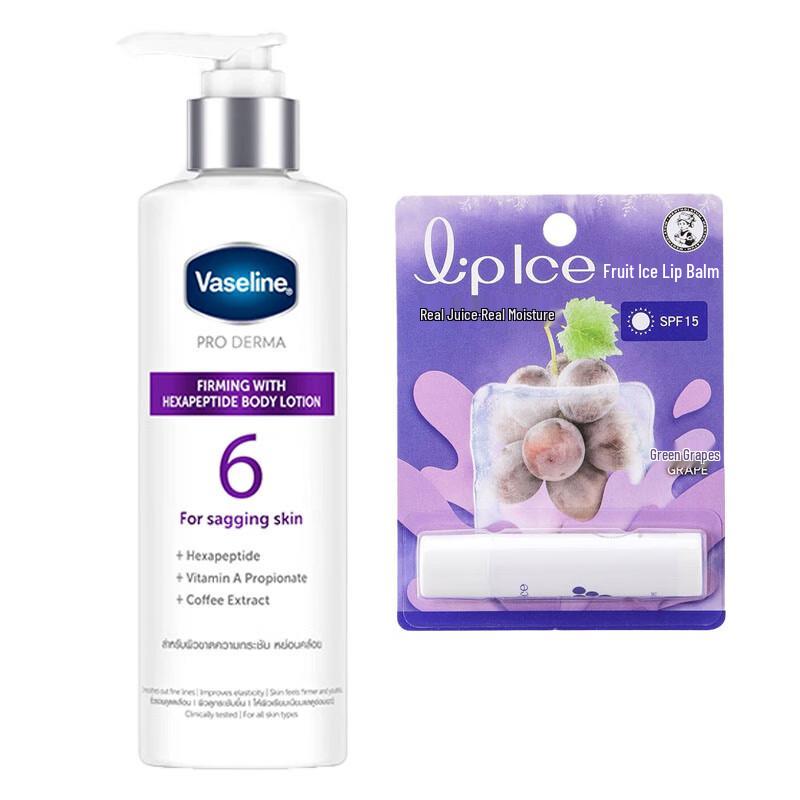 Vaseline Body Lotion & Mentholatum Lip Balm Gift Set