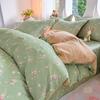 Small fresh pastoral cotton printing four-piece series bed sheet family student dormitory four-piece set