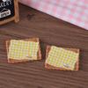Korean Style Mini Plaid Tray & Food Toy Ornaments - Handmade Resin Hair Accessories