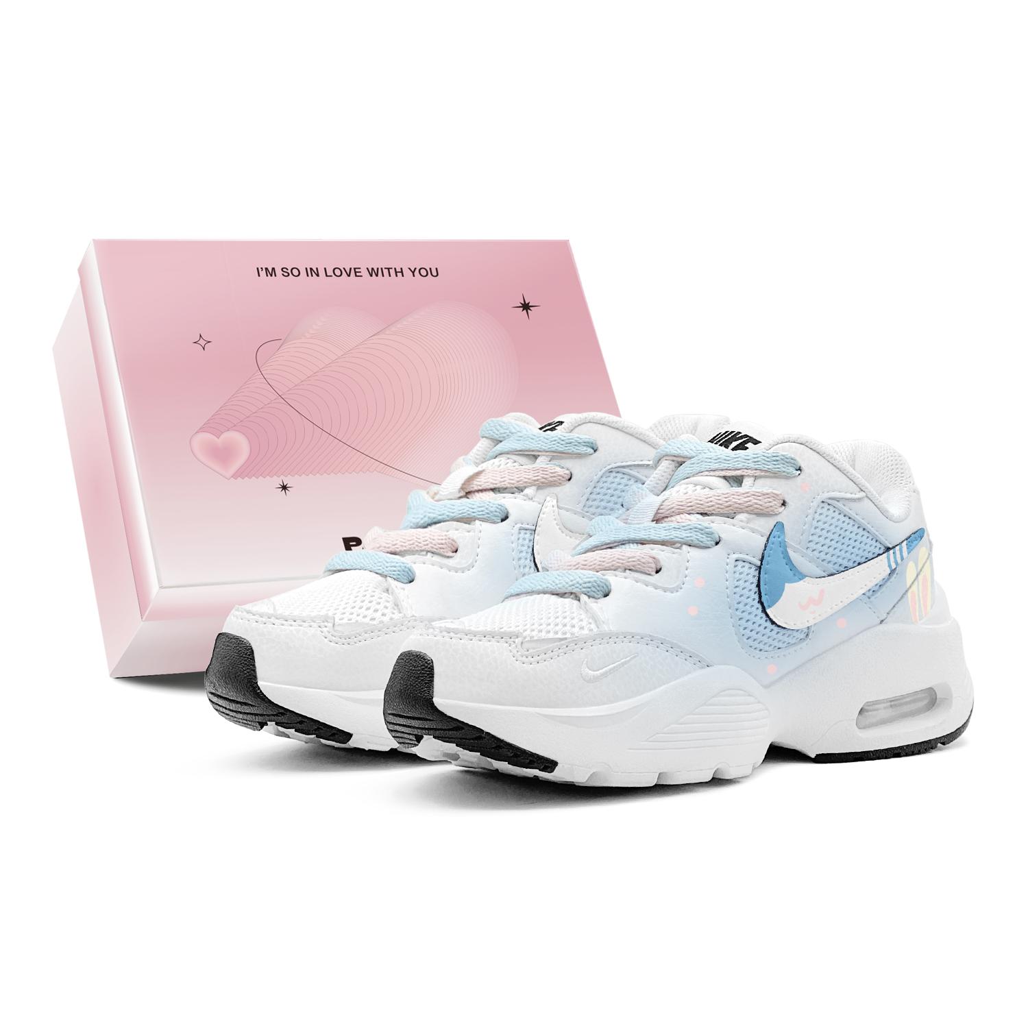 

Nike Air Max Fusion Abrasion Resistant Abrasion Resistant Low top Running Shoes Women s Blue Pink CJ1671-100(TeamS2-S-BOX) 36