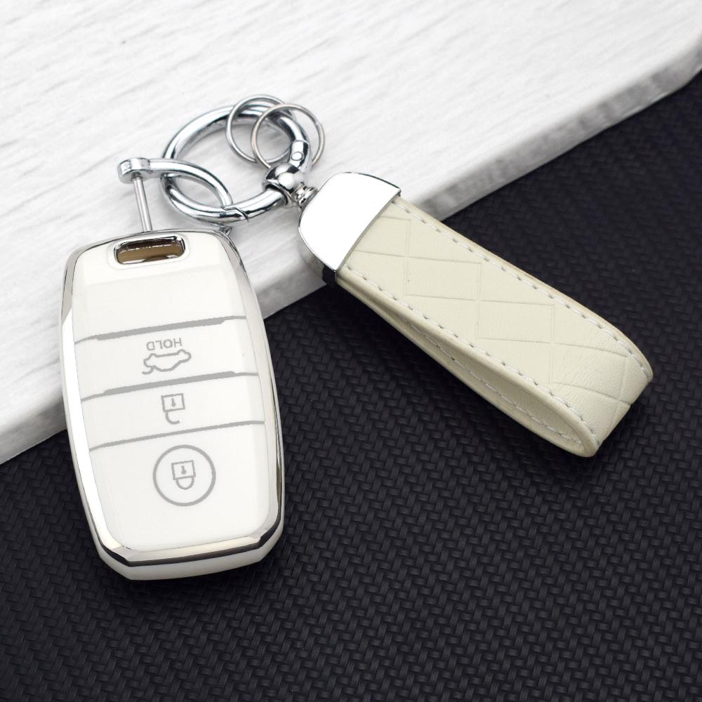 3 Buttons TPU Car Remote Key Case Cover for Kia K5 K3 K2 Sportage Cerato Sorento Optima Rio Soul Sedona Picanto Key Fob Holder
