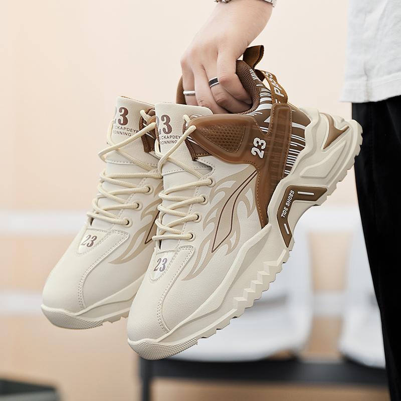 New Fashion New Men's Fashion Casual Low Top Sports Shoes Students Thick Sole Comfortable Sneakers Boys Male Classic Breathable Basketball Shoes